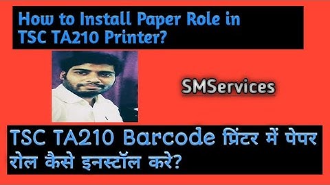 How to loading ribbon &roll in TSC TA210/ta310 Printer! Roll loading process TSCTA210/TA310 Printer