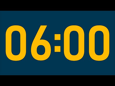 6 MINUTE TIMER 🔔 Gentle Alarm [Full HD]