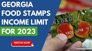 Georgia Food Stamp Income Limits for 2023