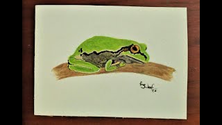 frog paint simple