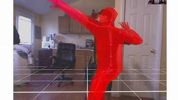 Thermal Mocap Kinect sensor animation of a basketball