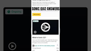 Binance Quiz Answers 🚀 #crypto #binnance #sonic #freecrypto #cryptoshorts #cryptocurrency