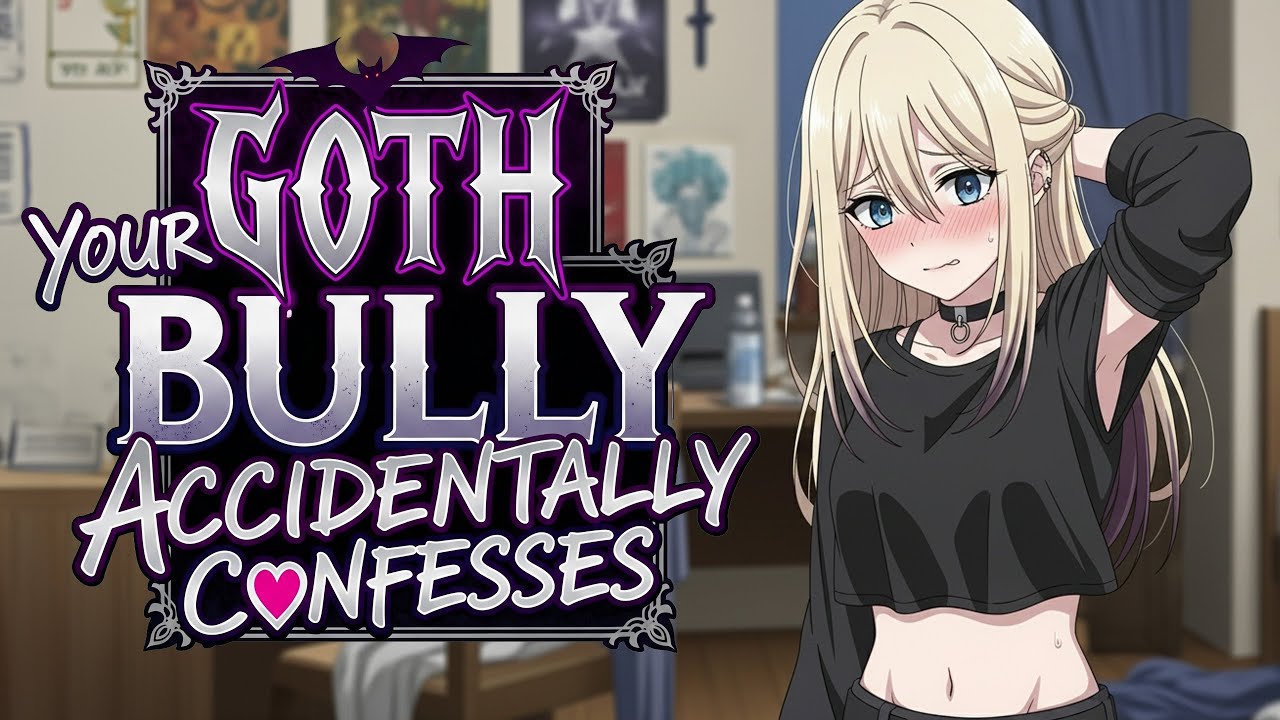 Your Goth Bully Accidentally Confesses [F4M] [Tsundere] [ASMR]