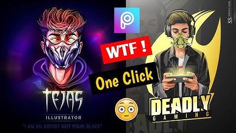 How To Make Scout VectorArt logo in PicsArt 🔥in Just 1 Click || Picsart new Cartoon Photo Editing