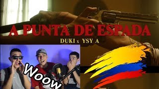Colombianos Reaccionan a DUKI x YSY A - A Punta de Espada (Video Oficial)