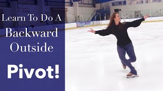 Learn To Do A Backward Outside Pivot  In Figure Skates!