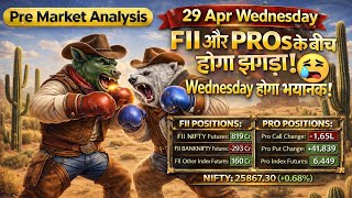 Pre Market Analysis &amp; Report | FII DII &amp; F&amp;O Data | Nifty, Bank Nifty, Sensex Analysis | 29 Apr
