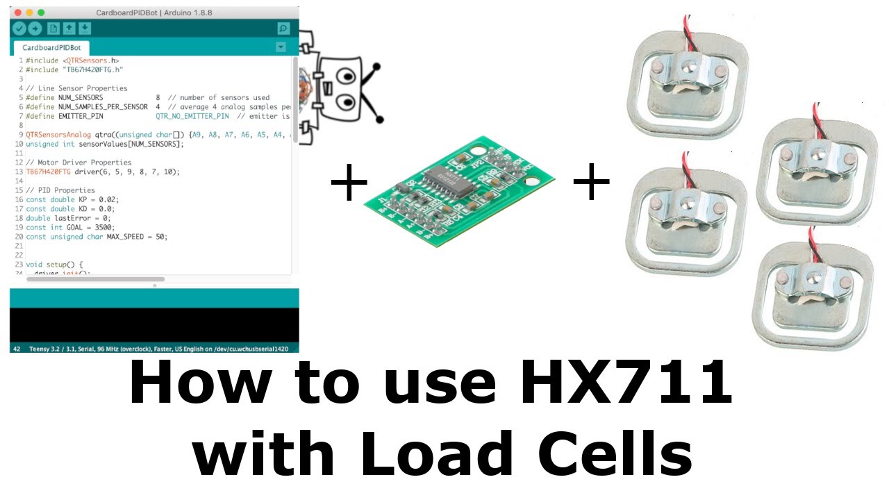 HX711 with a Four Wire Load Cell and Arduino
