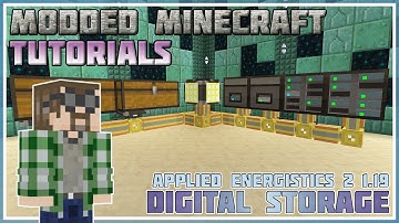 Applied Energistics 2:  Digital Storage - Minecraft 1.16 - 1.19 - Modded Minecraft Tutorial