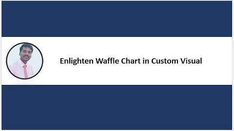 Power BI | Enlighten Waffle Chart in Custom Visual