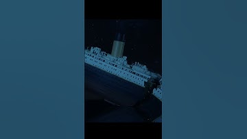 🎬Miniature Titanic splits and sinks like Cameron movie 🎥#behindthescenes #vfx #filmmaking #titanic