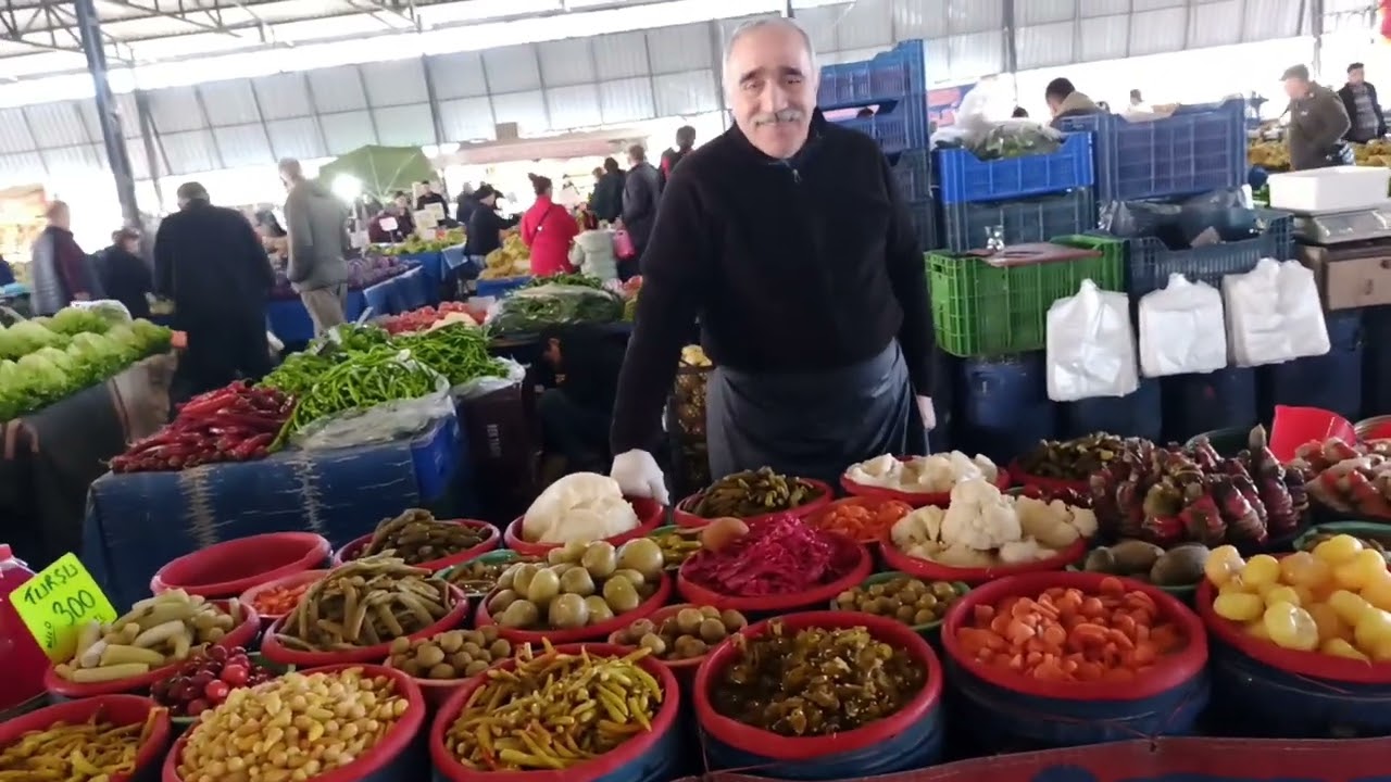 Разноцветный мир солений в Анталье: +100 видов! 🥒🍑 | Рынок Пынарбаши