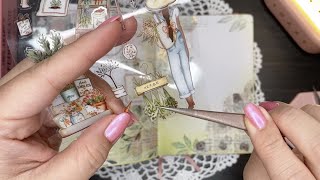 ASMR | Gardening Theme 🌿| Scrapbook and Diary Keeping With Me | No Music | No Talking