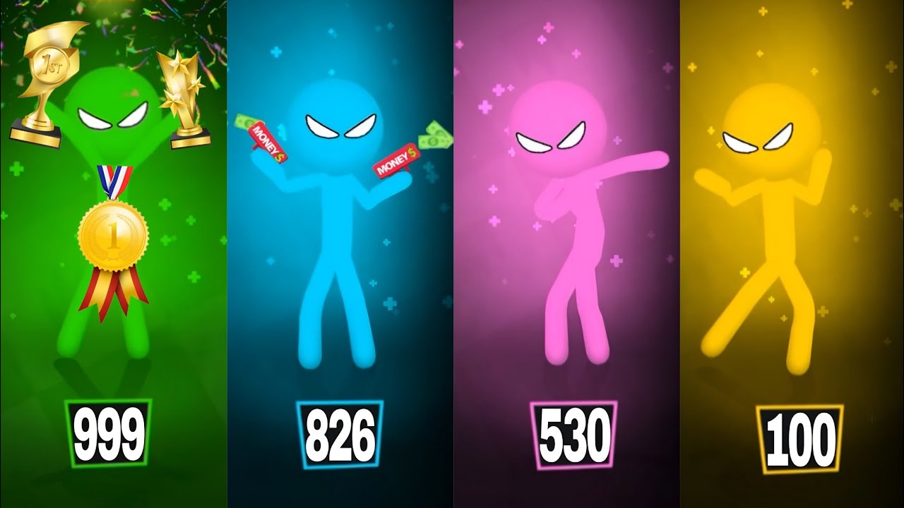 Stickman Party 1 2 3 4 Players - Tournament Cup Gameplay - MiniGames ...