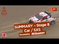 Summary - Car/SxS - Stage 8 (San Juan de Marcona / Pisco) - Dakar 2019