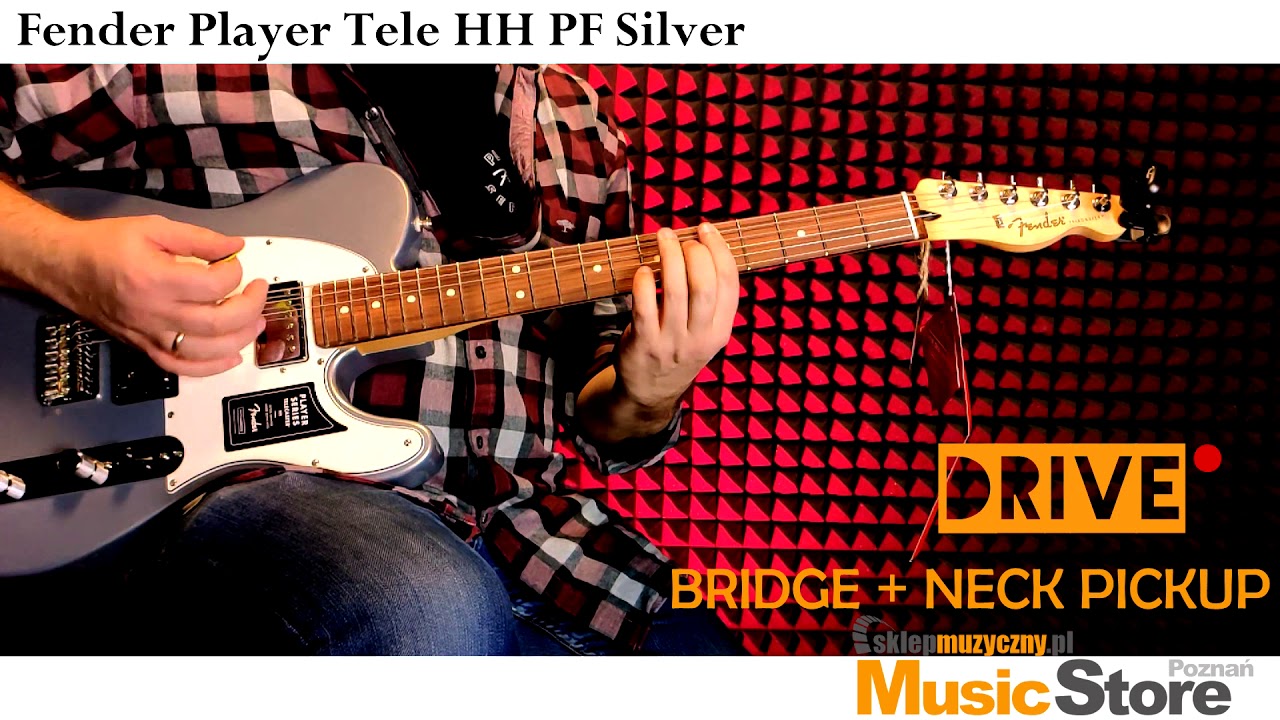 Fender Player Tele HH PF Silver