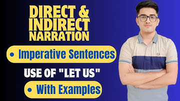 Direct and Indirect Speech with "Let" | Narration Rules For Imperative Sentences | With Examples