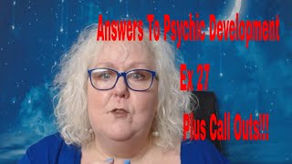 Answer to Psychic Development Exercise 27 Plus Call Outs! | Colette Clairvoyant