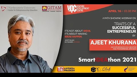 Traits of a Successful Entrepreneur with Mr Ajeet Khurana