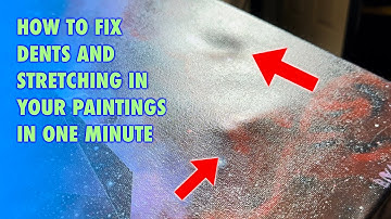 How to fix your dented painting in under one minute.