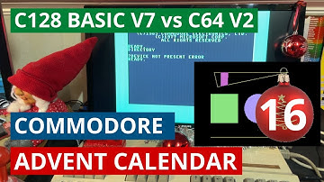 December #16 - C128 Basic V7 commands not found on the C64 - Commodore advent calendar 2021