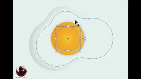 Fried Eggs drawing with adobe illustrator