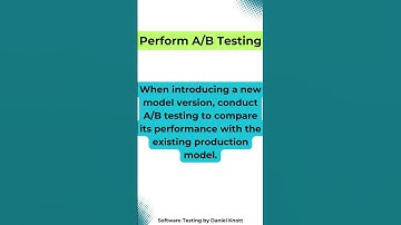 Perform A/B Testing #softwaretesting #machinelearning