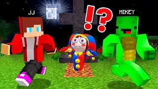 JJ and Mikey found Pomni Grave at Night - Minecraft Maizen vs The Amazing Digital Circus