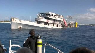 Kittiwake Sinking  Grand Cayman  5th Jan 2011, 2:34PM