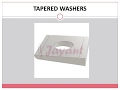 TAPERED WASHERS - www.fusionboltnut.com - Jayant Impex Pvt  Ltd