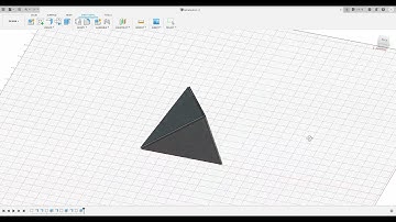 Sheet metal tetrahedron created in Fusion 360