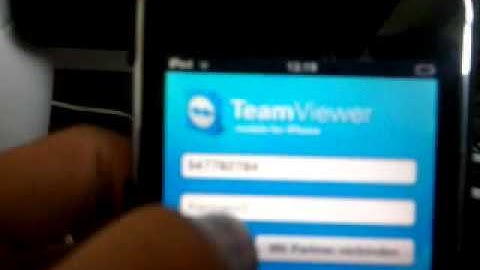 How to control your iPod touch via Teamviewer