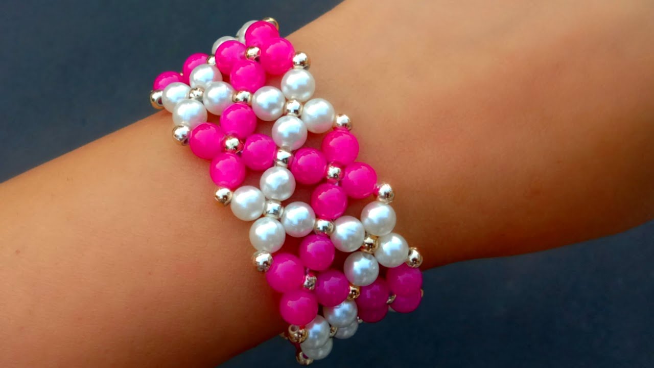 How To Make Pearl Bracelet//Bridal Bracelet// Useful & Easy