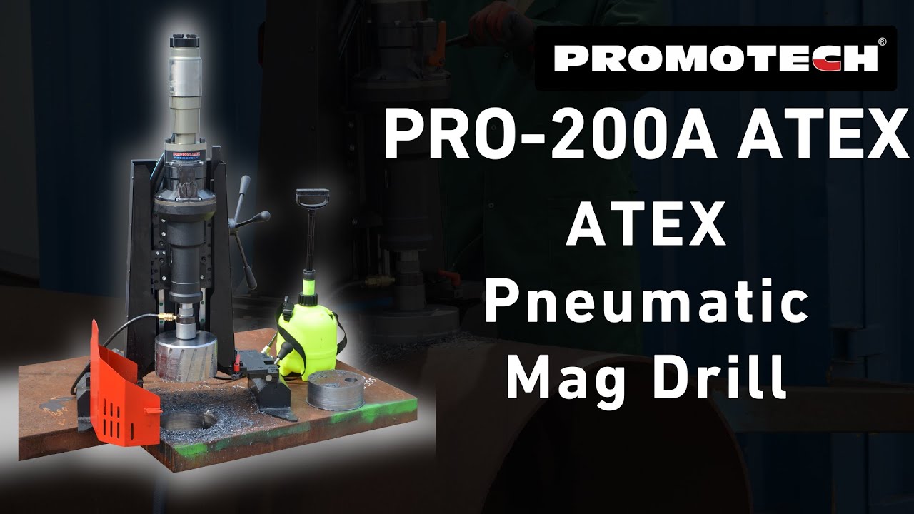 Promotech ATEX Pneumatic Mag Drill (PRO200A ATEX) YouTube
