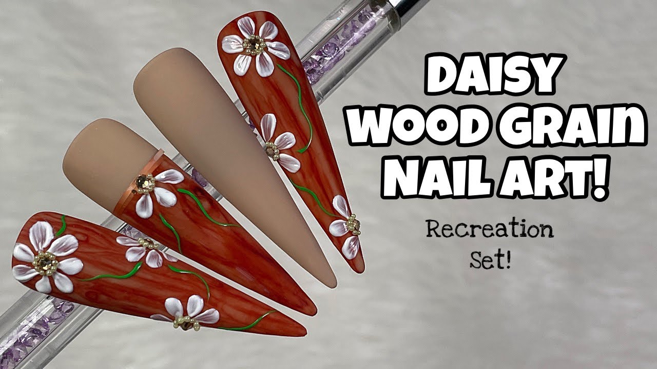 3. Wood Grain Nail Art - wide 2
