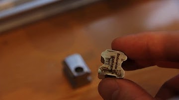 Metal engraving (marking) using an Endurance 10 watt Nd:YAG impulse laser module.