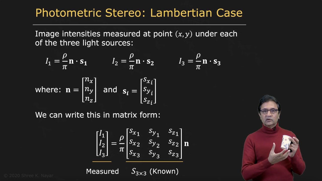 Lambertian Case | Photometric Stereo