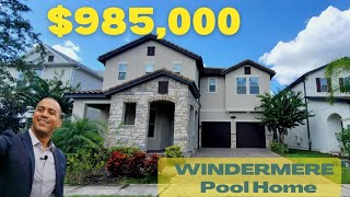 UNDER $1MILLION | Windermere Florida |  Luxury Pool Home | Minutes from Disney | 8336 Vivaro Isle