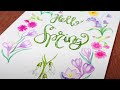 HOW TO MAKE SPRINGTIME PAINTING | find me a something nice to make for my home!