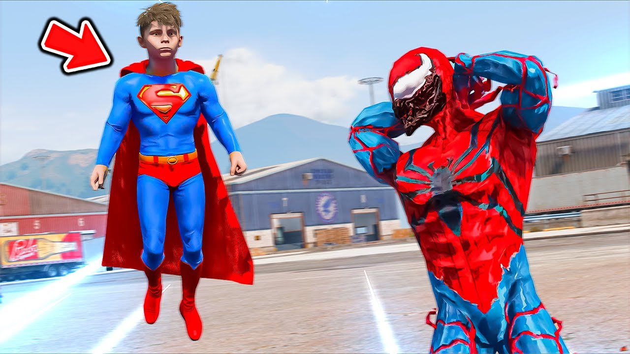 ولد سوبرمان يدمر سبايدرمان😱🔥!! | فلم قراند