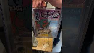Opening a slab with a chop saw