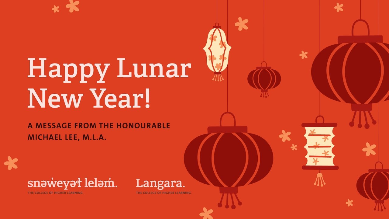 A Lunar New Year Message From the Michael Lee, MLA - YouTube