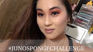 Full face with nothing but a fuzzy what! #junospongechallenge