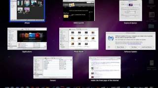 How to use Expose and Spaces in Mac OSX