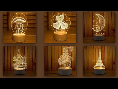 Video: Đèn Plexiglass: Đèn Ngủ Và đèn LED Và đèn Plexiglass, Các Loại Khác