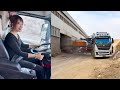 Female truck driver miao transporting excavators part 2