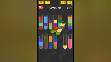 #new Water Color Sort Puzzle level 350 #WaterColorSortPuzzle #game #games
