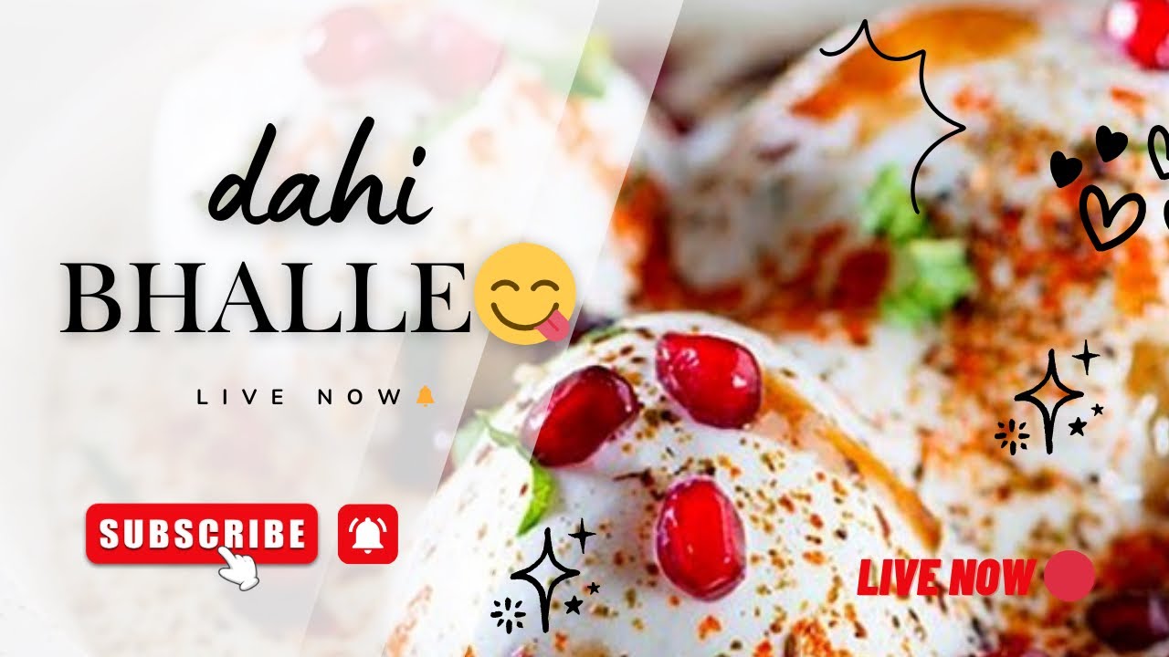 Dahi Bhalla LIVE 😍 | Soft & Spongy Dahi Bhalle Recipe