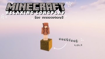 Quiet Beginnings⛅ Minecraft OneBlock | Relaxing Gameplay - Ep. 1 [ No Commentary ]