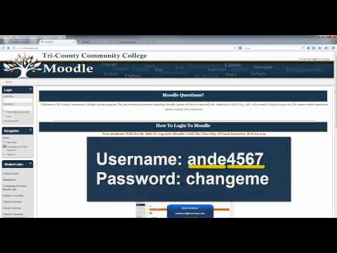 Logging Into Moodle